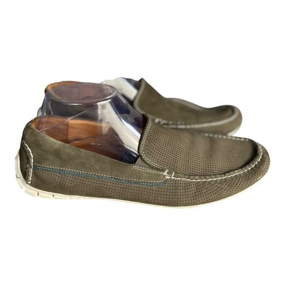 Johnston & Murphy Men’s Cort Perf Venetian Brown Nubuck Loafers Size-9M main image 7